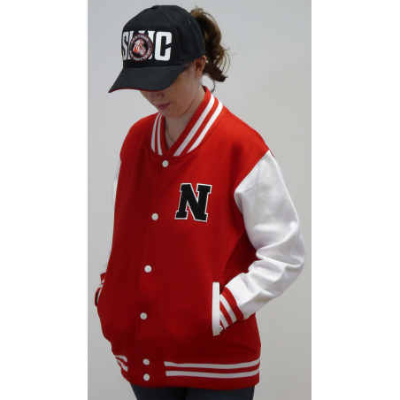 Veste Mixte Teddy - Rouge & Blanche