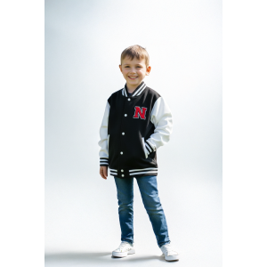 Veste Enfant Teddy - Noir & Blanche