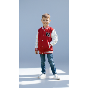 Veste Enfant Teddy - Rouge & Blanche