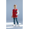 Veste Enfant Teddy - Rouge & Blanche