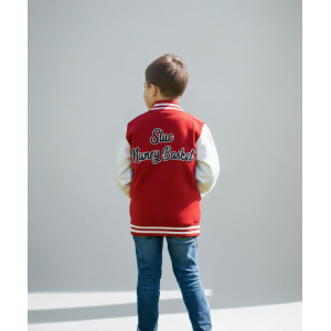 Veste Enfant Teddy - Rouge & Blanche