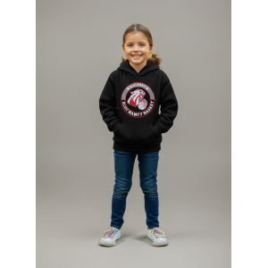 Sweat à Capuche Enfant Blason Bouclette - Noir