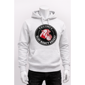 Sweat à Capuche Adulte Blason Bouclette - Blanc