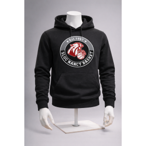 Sweat à Capuche Adulte Blason Bouclette - Noir