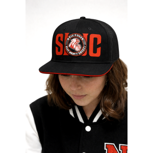 Casquette SLUC Noir & Rouge avec filet